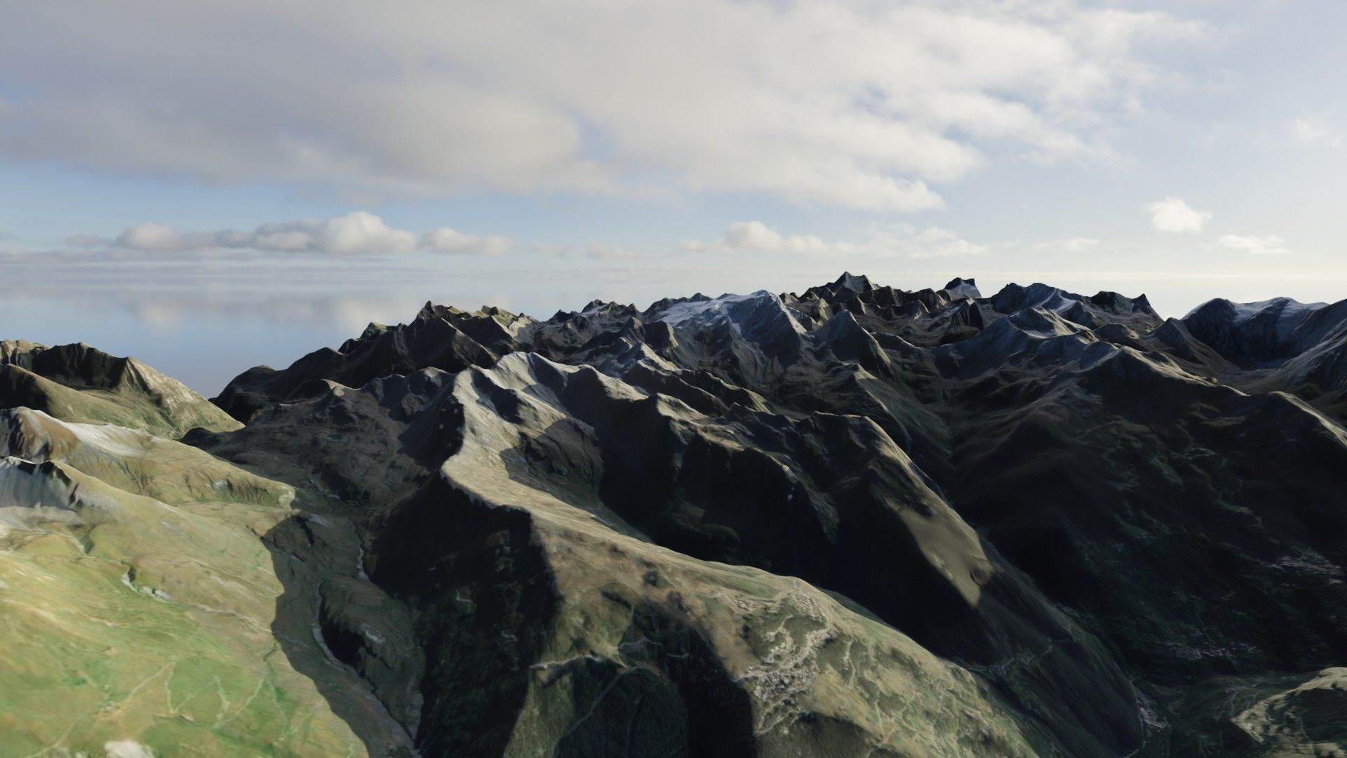 Mountain landscape 3D model_2