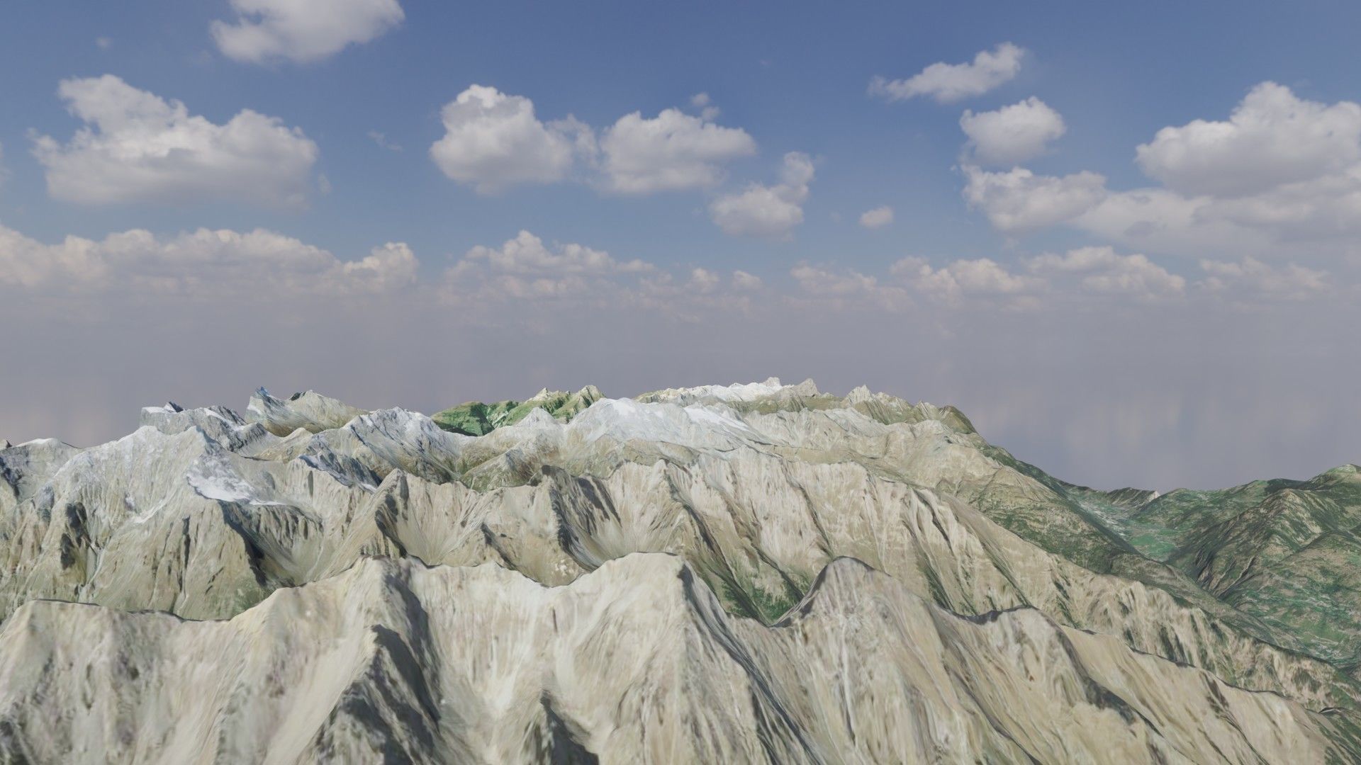 Mountain landscape 3D model_6