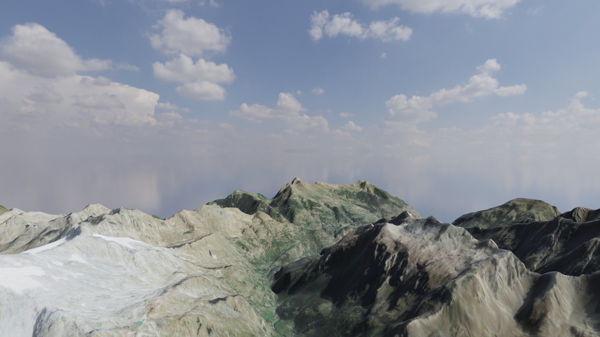Mountain landscape 3D model_8
