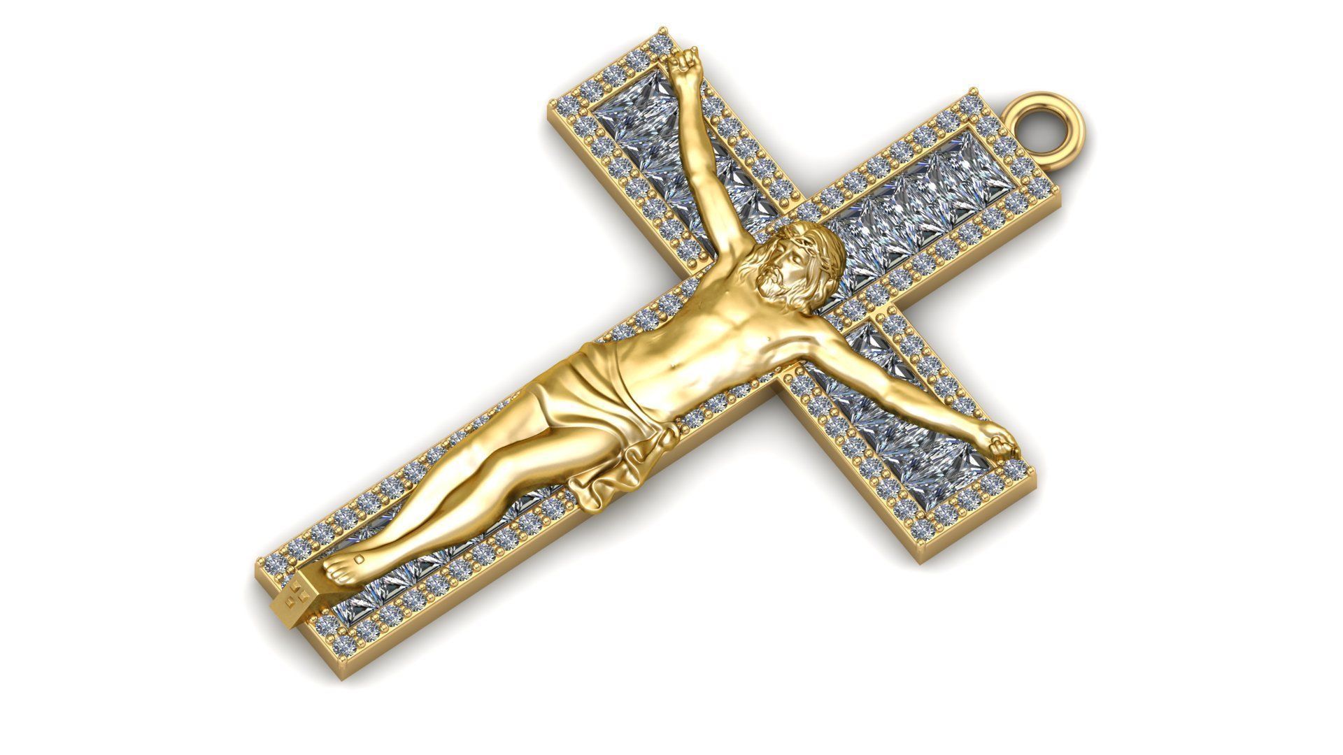 Jesus Christ pendant 3D print model_2
