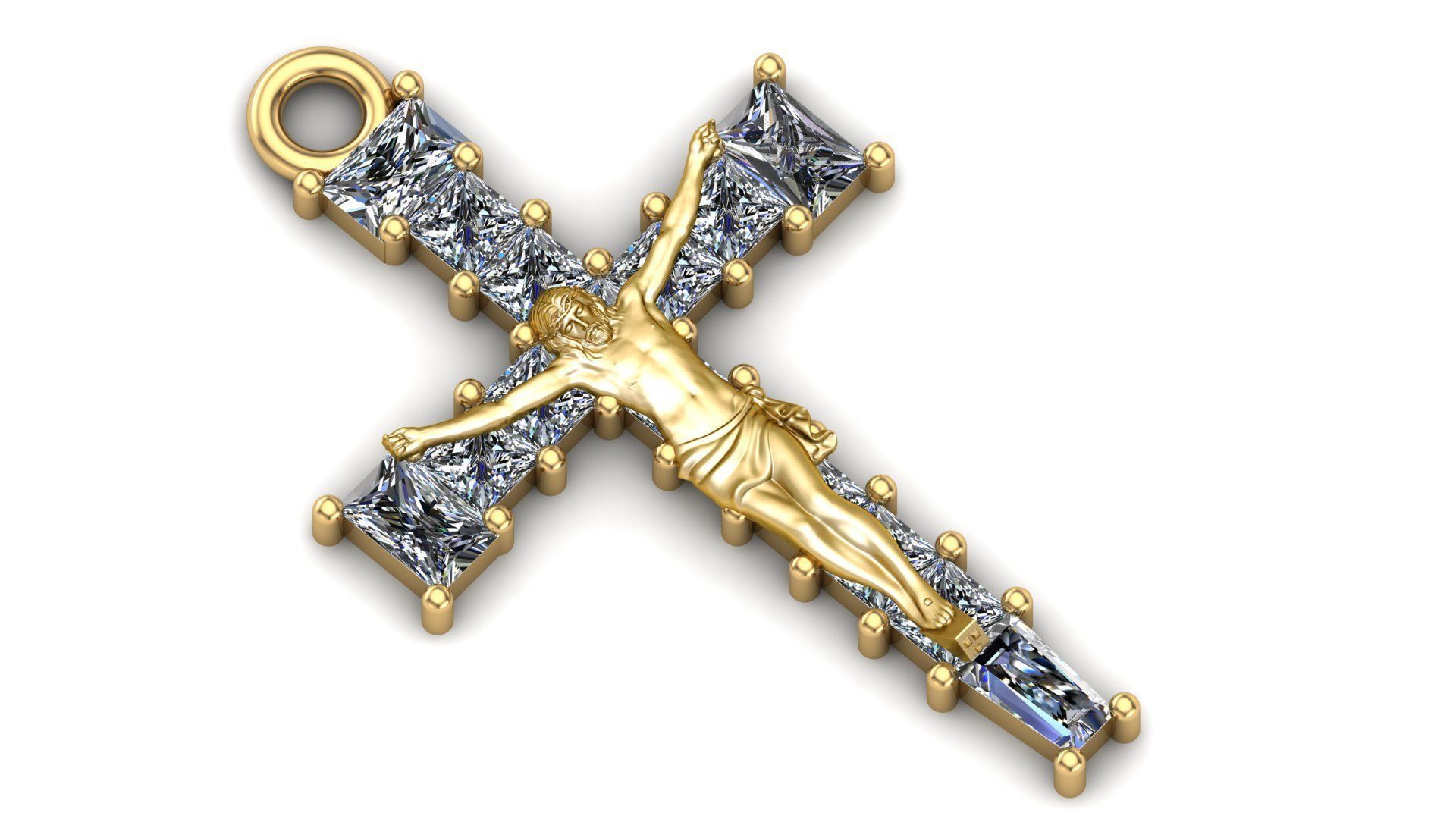 Jesus Christ pendant  3D print model_1