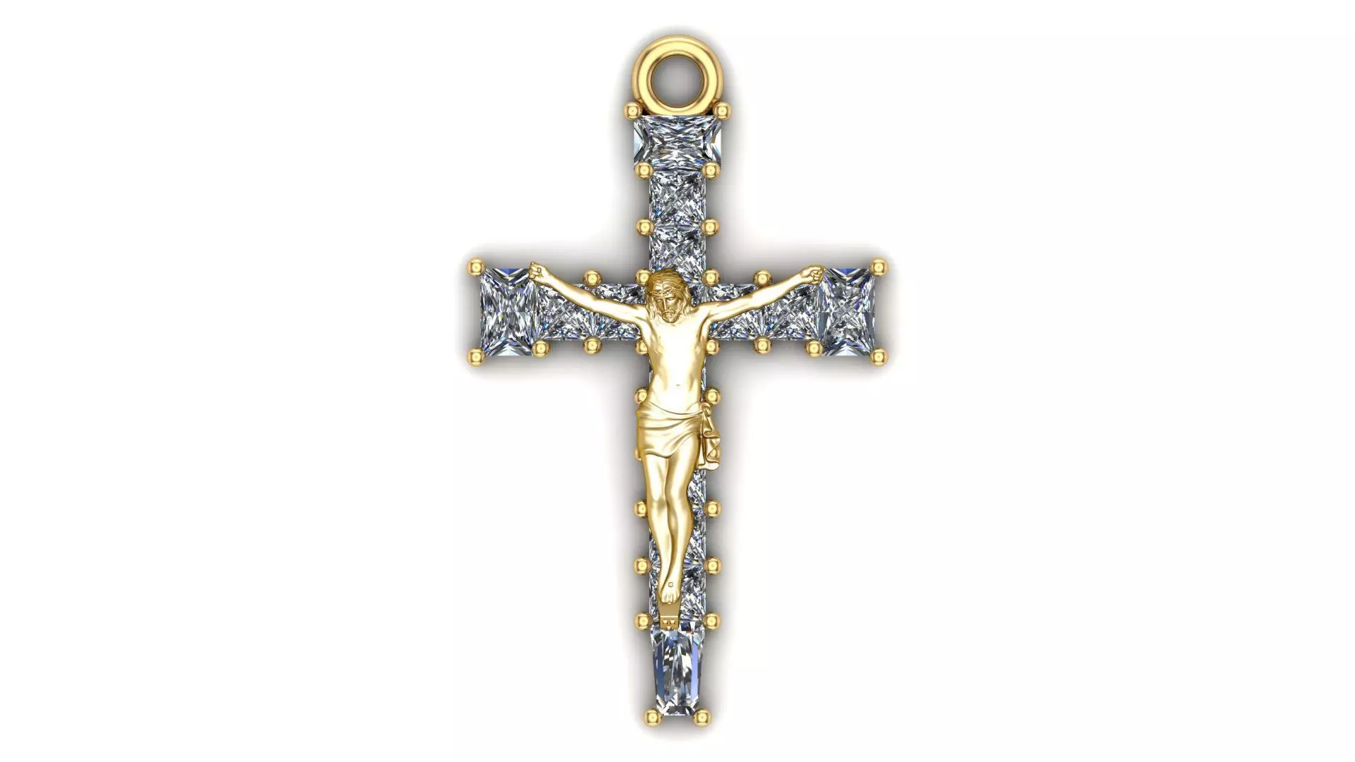 Jesus Christ pendant  3D print model_0