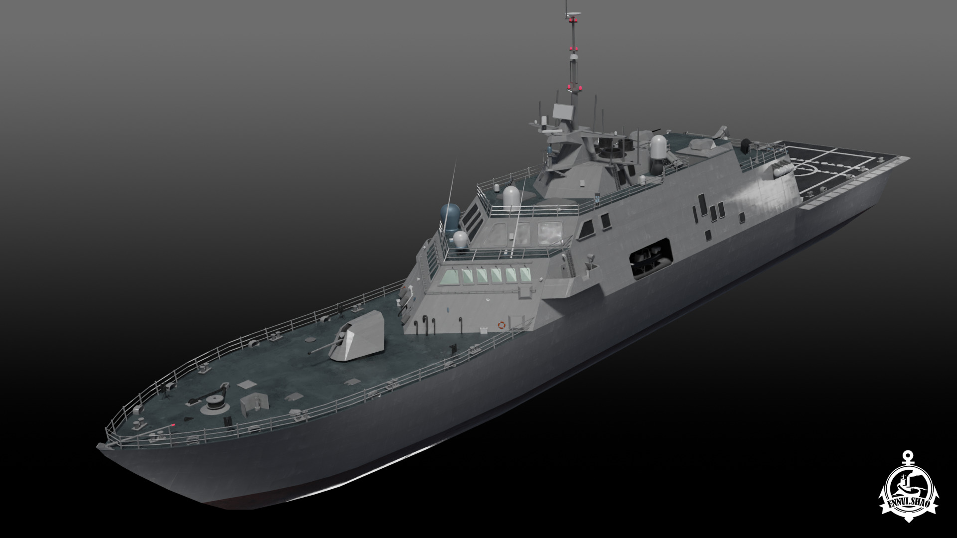 Littoral combat ship freedom class 3D model_2