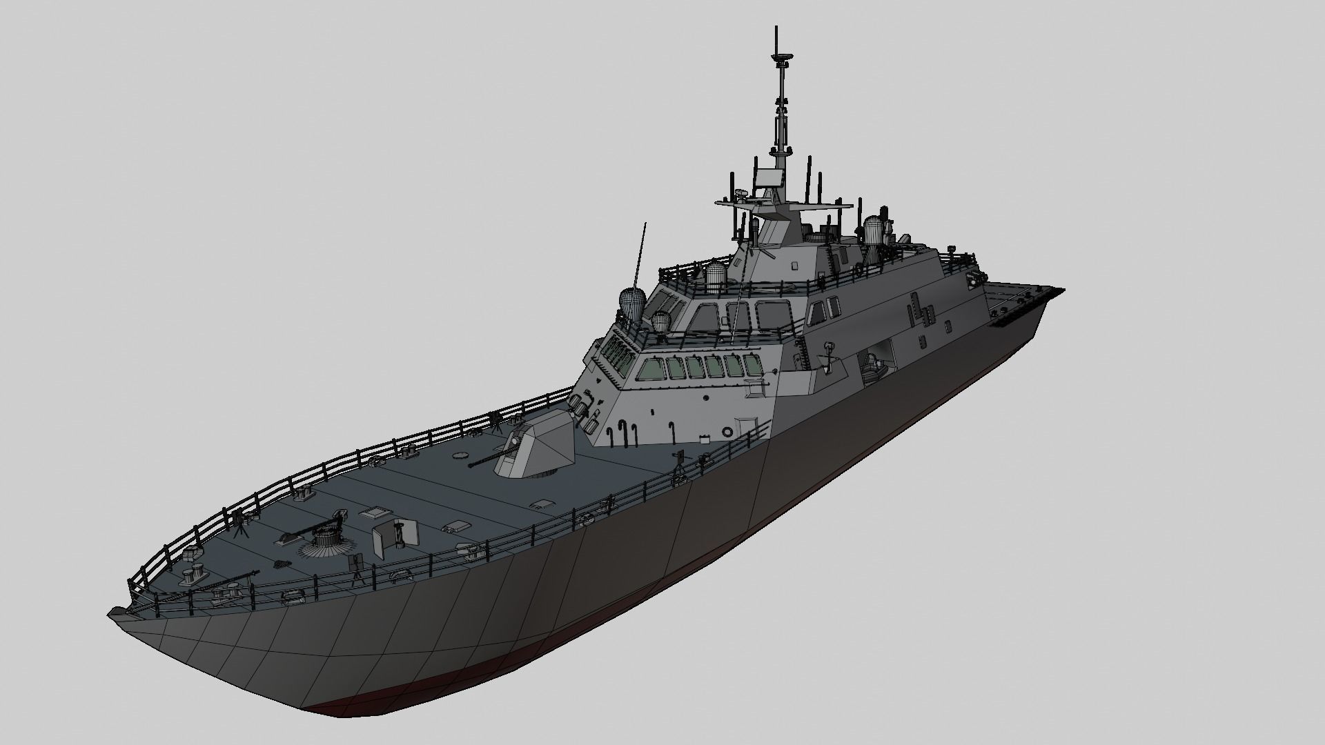 Littoral combat ship freedom class 3D model_9