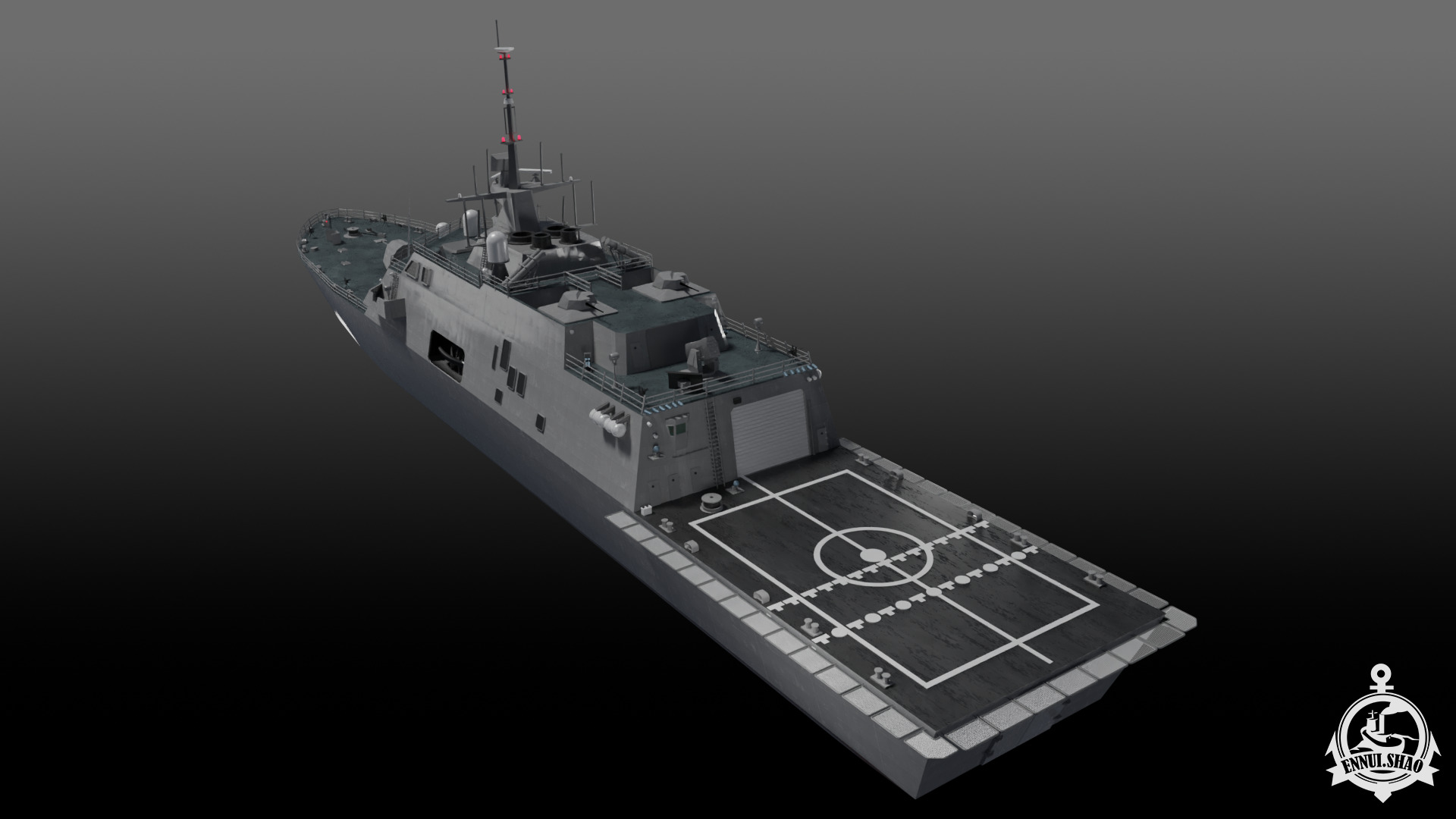 Littoral combat ship freedom class 3D model_8