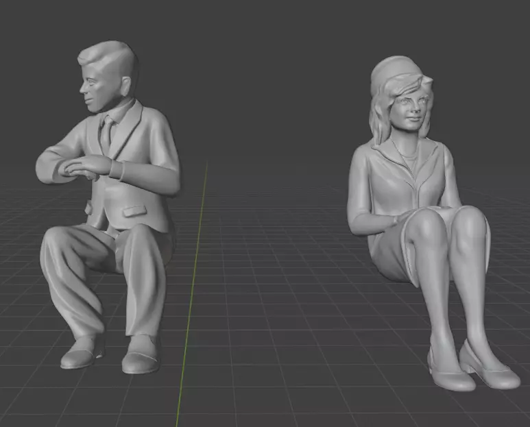 Assassination of John F Kennedy Scene  3D print model_21