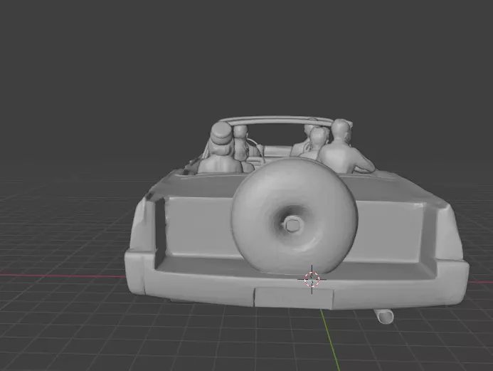 Assassination of John F Kennedy Scene  3D print model_33