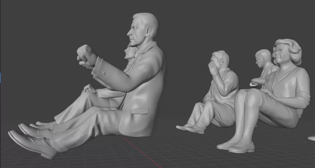 Assassination of John F Kennedy Scene  3D print model_9