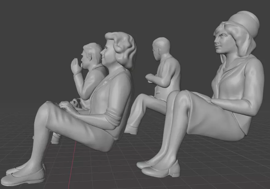 Assassination of John F Kennedy Scene  3D print model_16