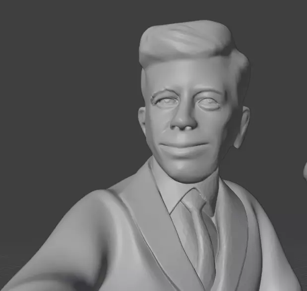 Assassination of John F Kennedy Scene  3D print model_26