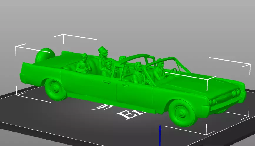 Assassination of John F Kennedy Scene  3D print model_31