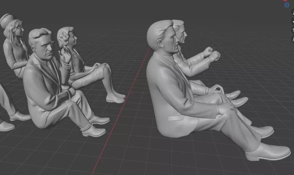 Assassination of John F Kennedy Scene  3D print model_12