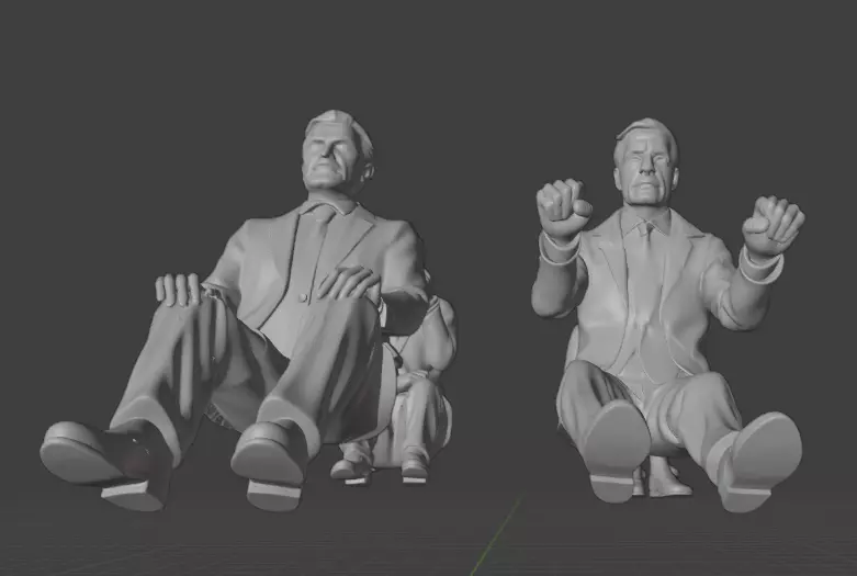 Assassination of John F Kennedy Scene  3D print model_8