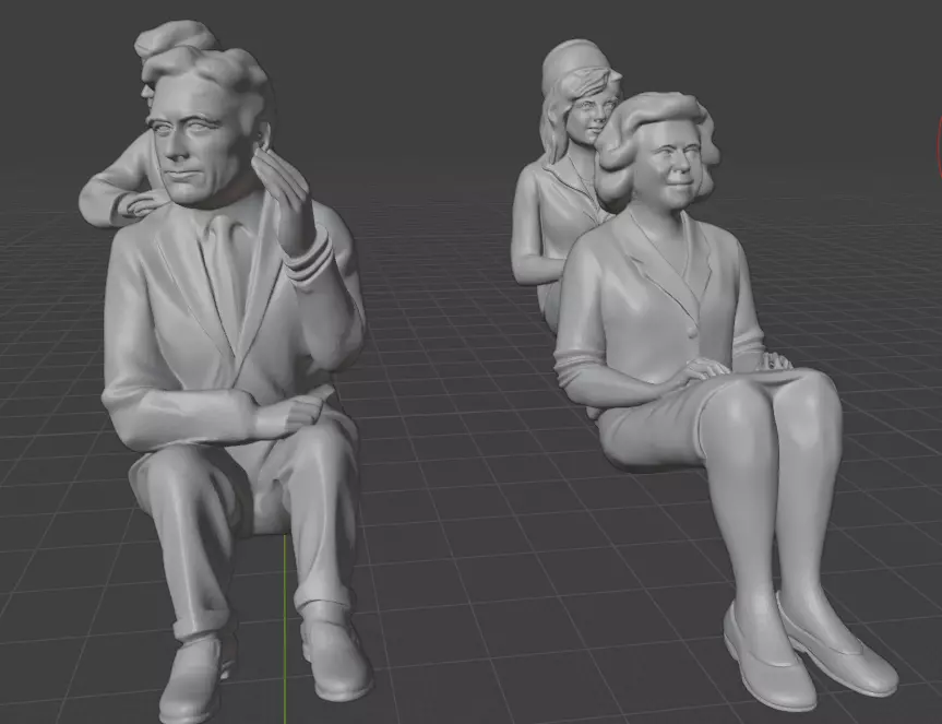 Assassination of John F Kennedy Scene  3D print model_13