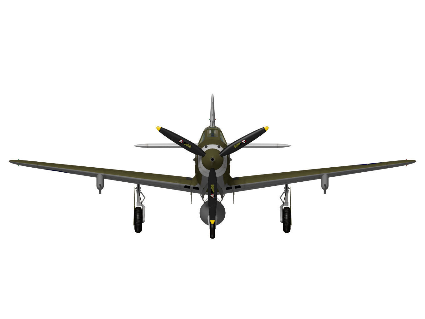 Bell P-39 Airacobra 3D model_11