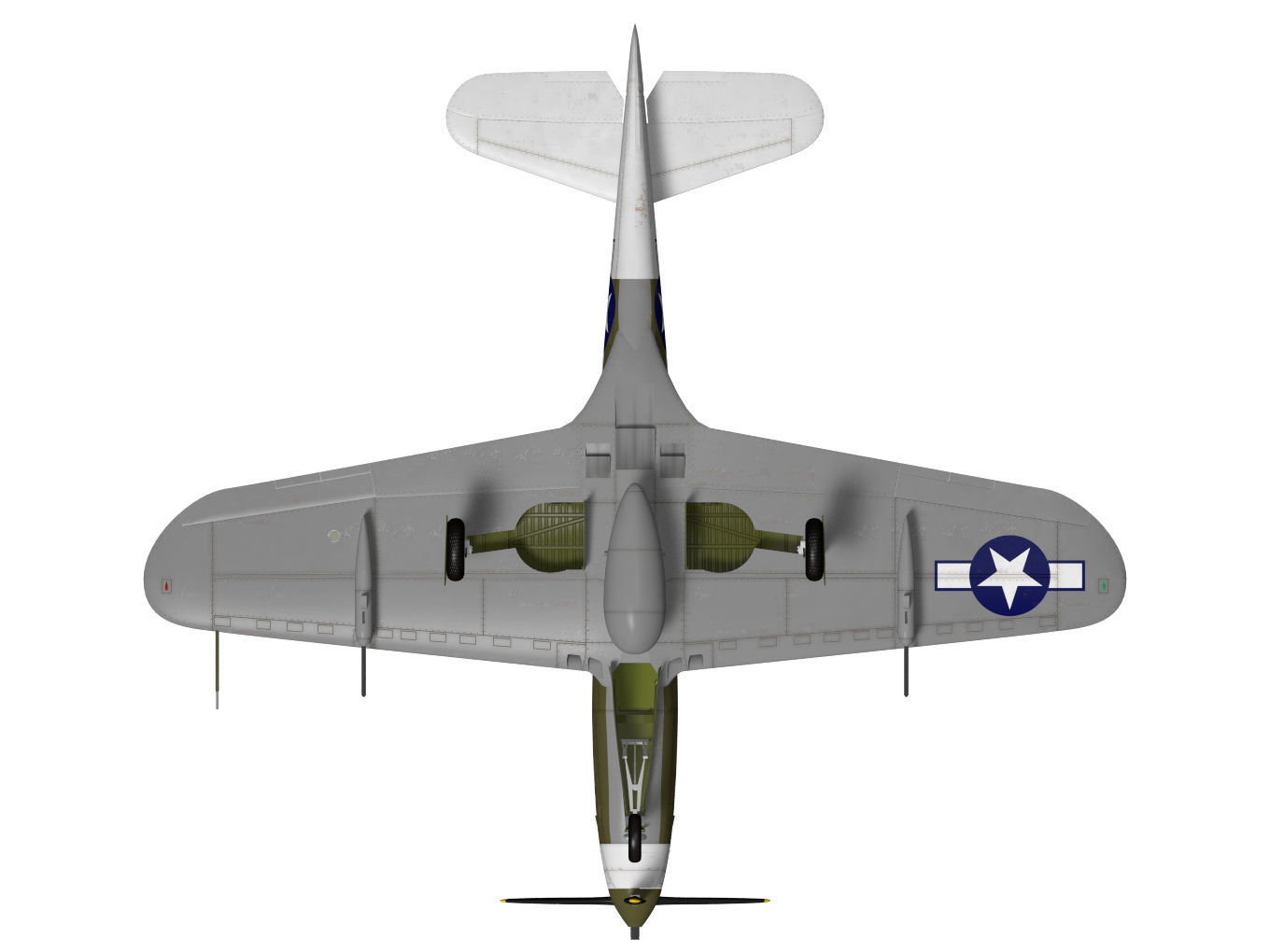 Bell P-39 Airacobra 3D model_14
