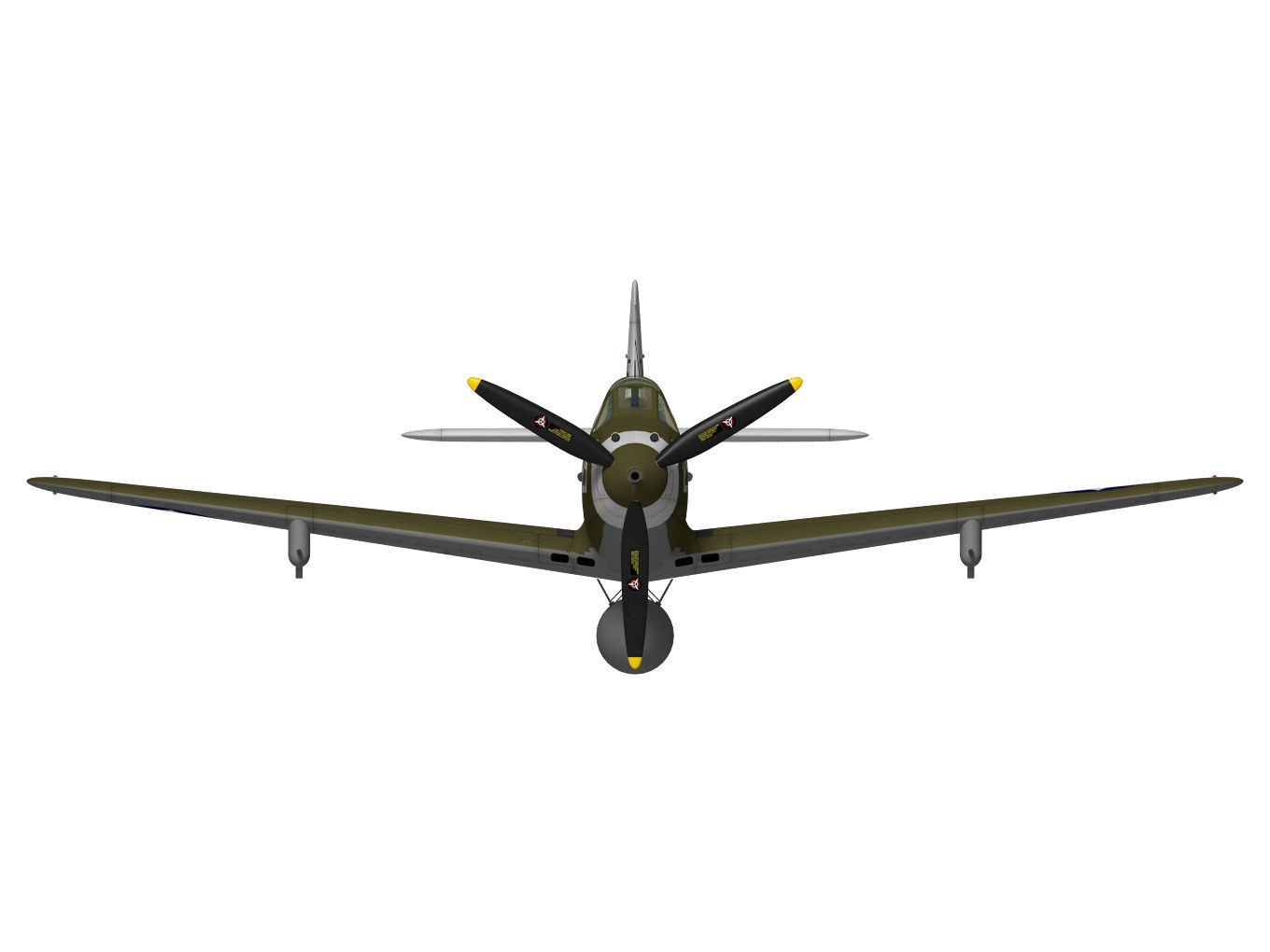 Bell P-39 Airacobra 3D model_10