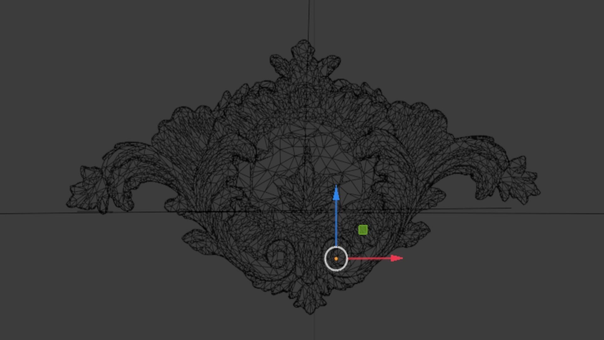 Classic carved decor ornament 373 3D model_6