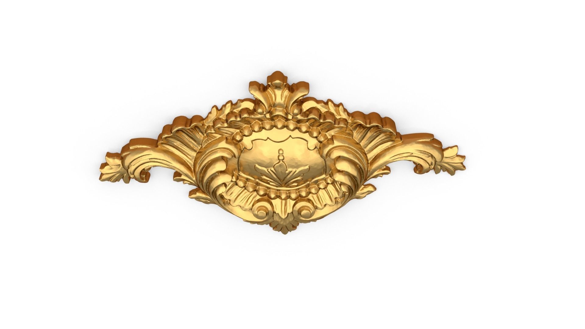 Classic carved decor ornament 373 3D model_4