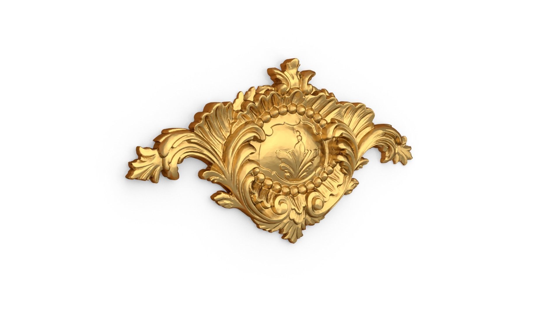 Classic carved decor ornament 373 3D model_1