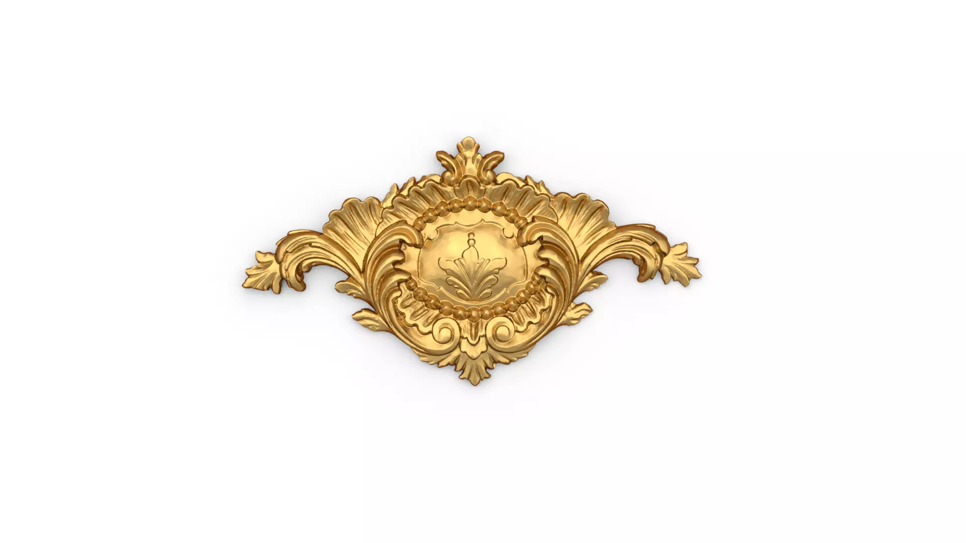 Classic carved decor ornament 373 3D model_0