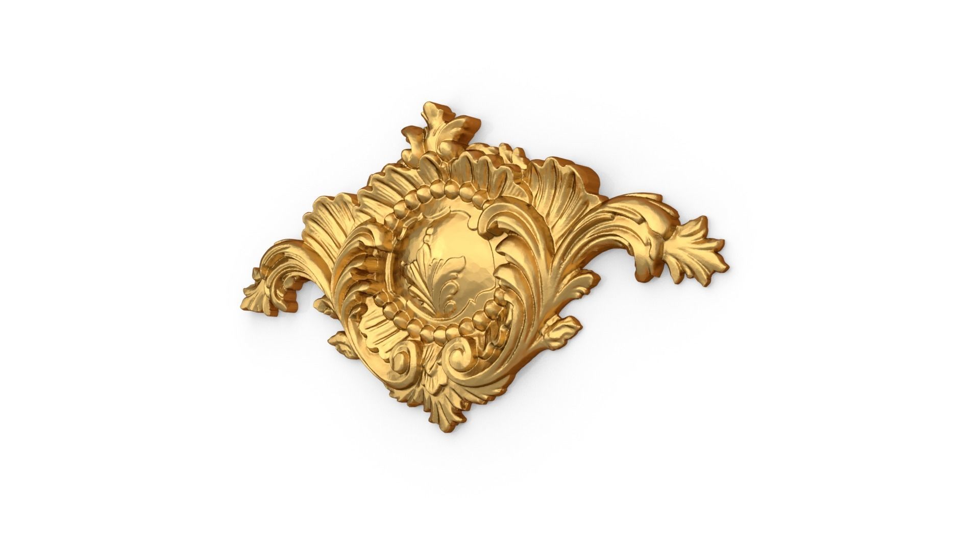 Classic carved decor ornament 373 3D model_2