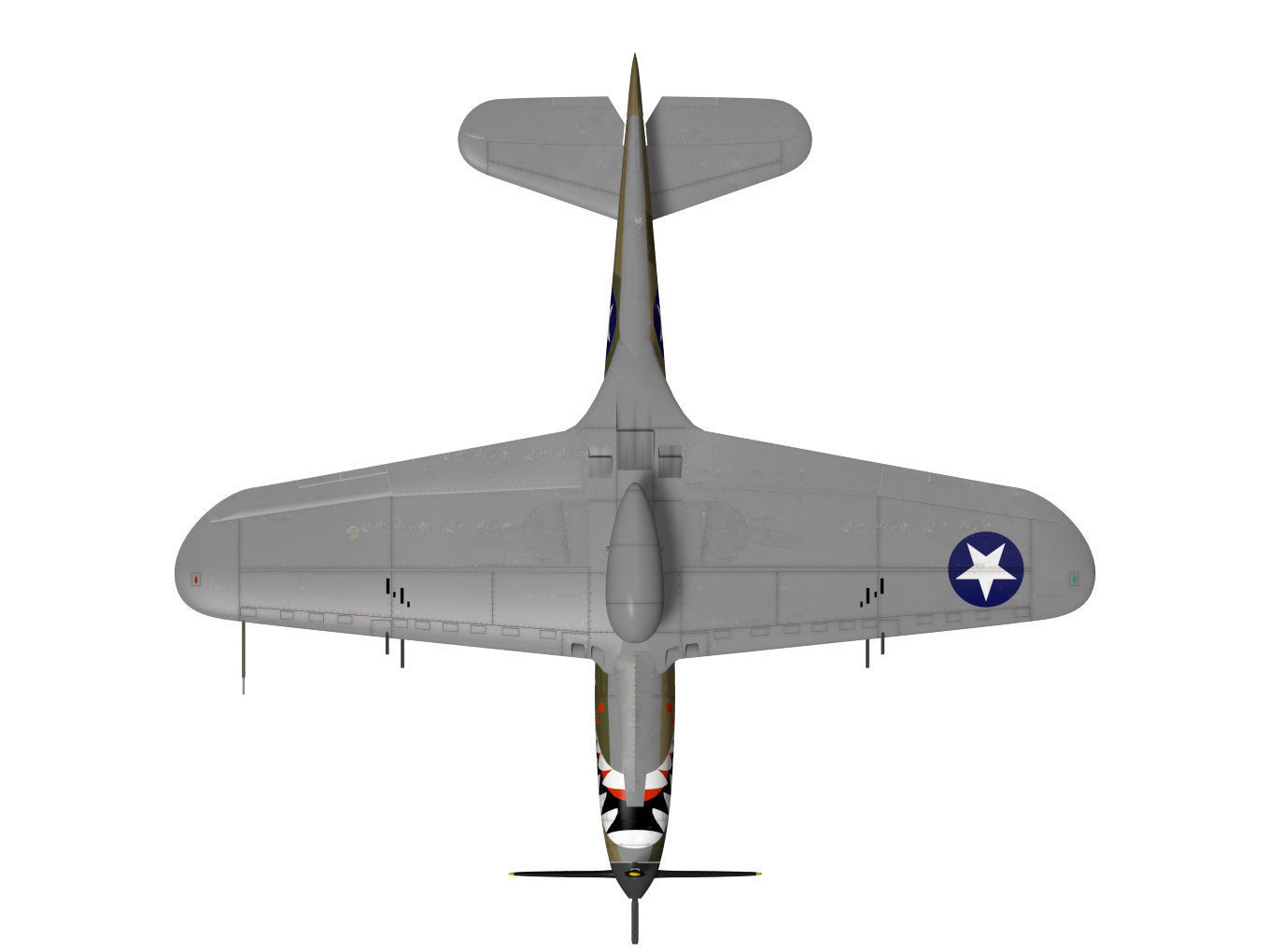 Bell P-400 Airacobra 3D model_13
