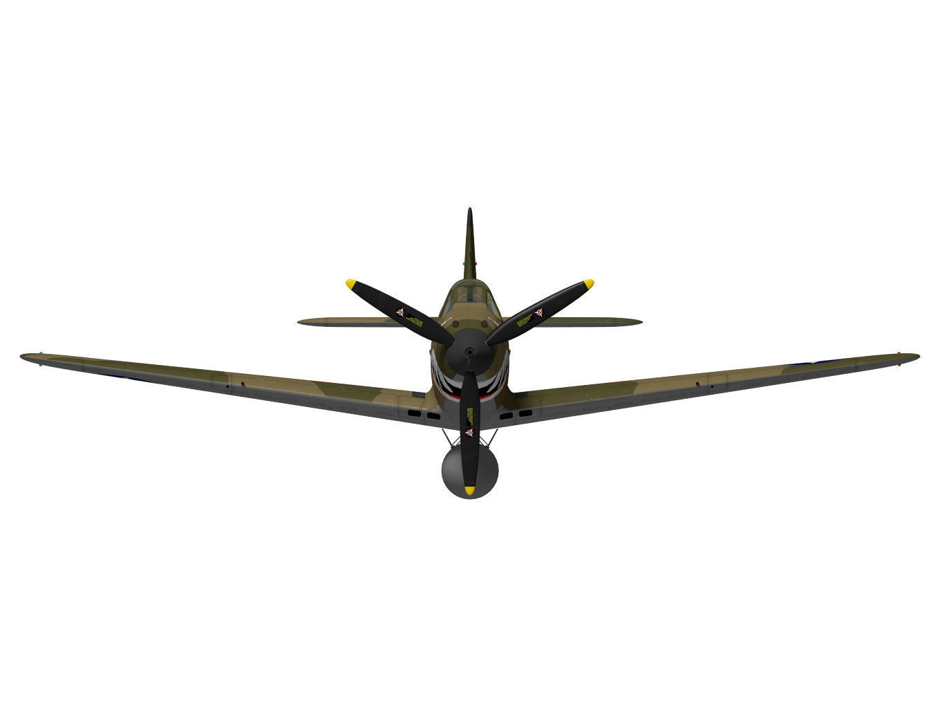 Bell P-400 Airacobra 3D model_10