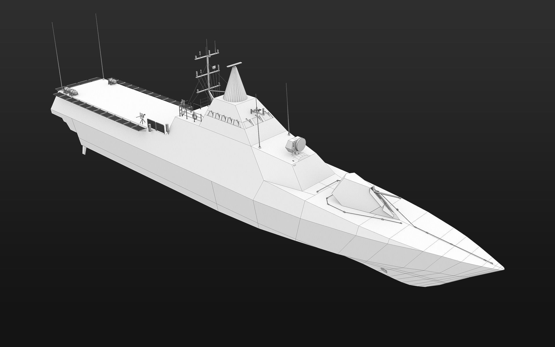 Visby class corvette 3D model_6