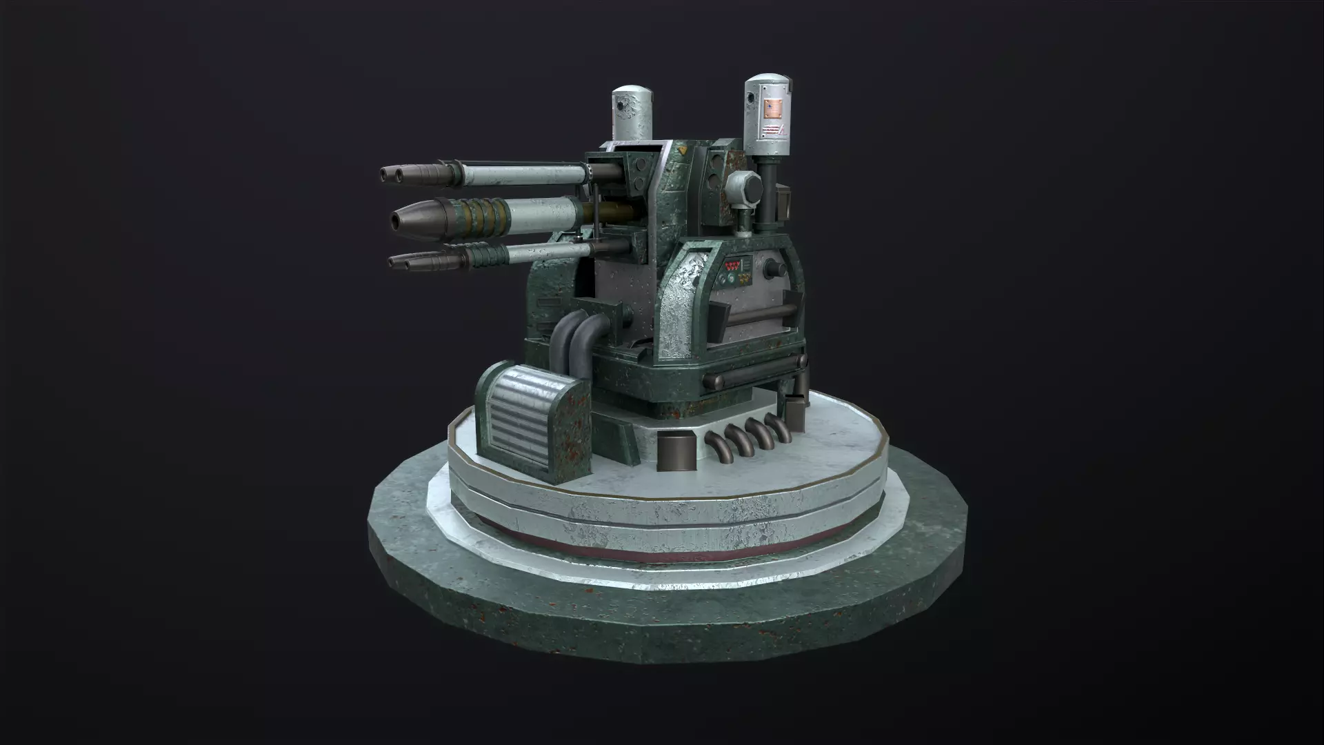 Machine Gun Free low-poly 3D model