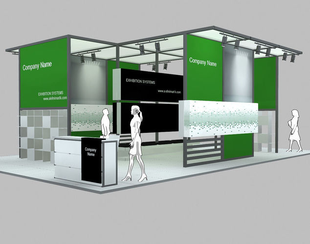 Exhibition Stand - ST003 3D model