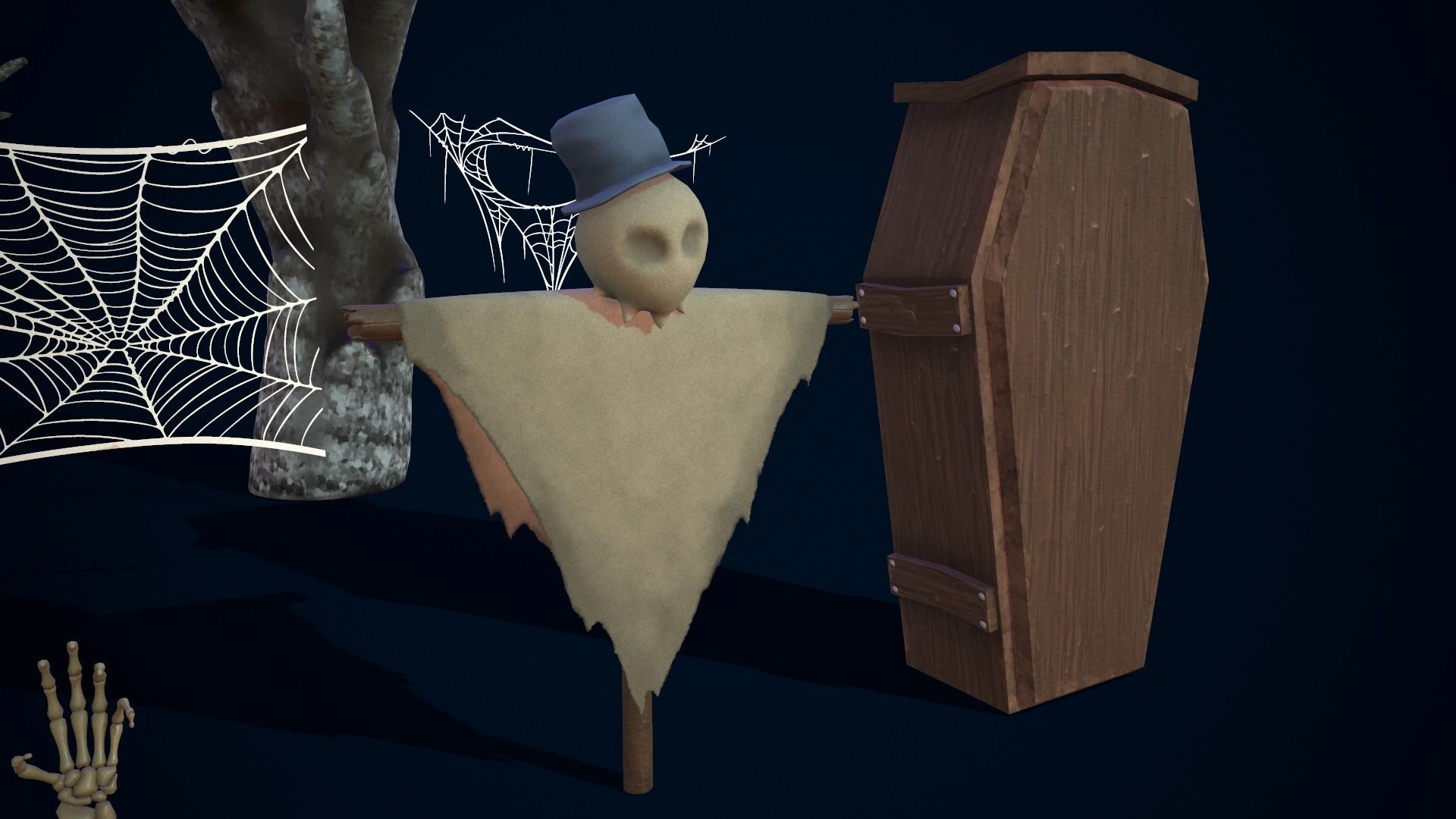 Spooky Pack v4  Game-ready Halloween Assets Low-poly 3D model_18