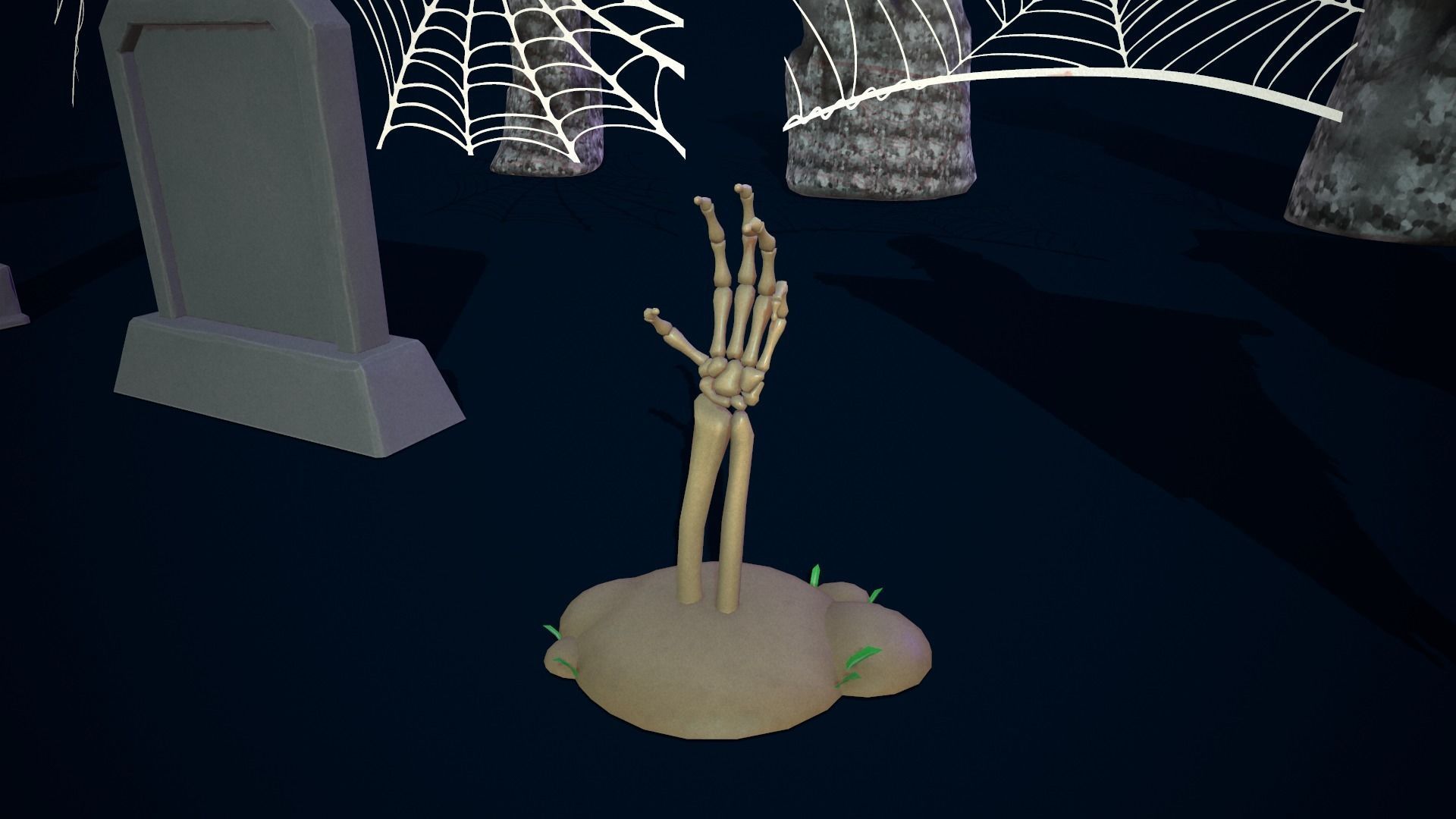 Spooky Pack v4  Game-ready Halloween Assets Low-poly 3D model_13