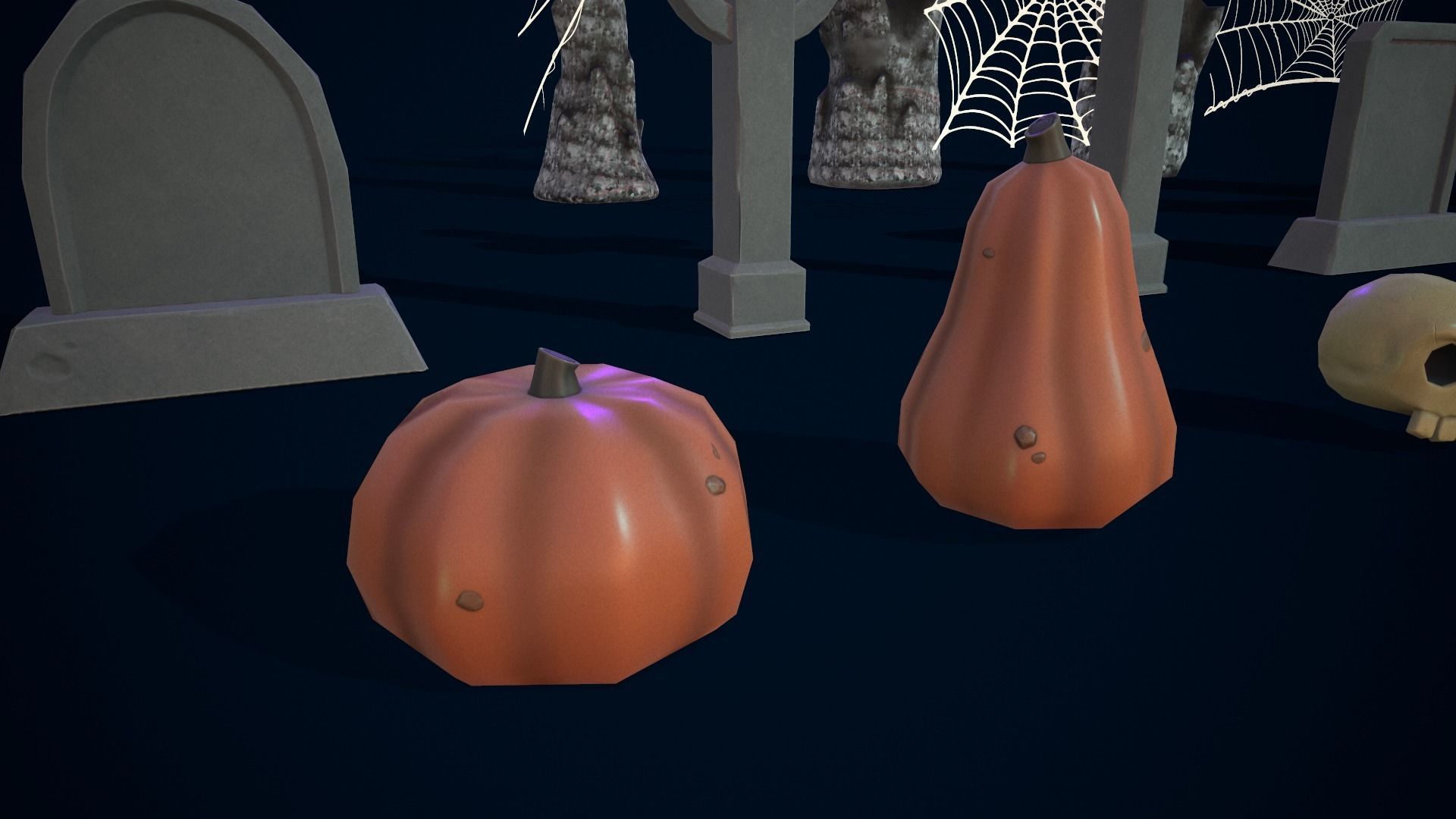 Spooky Pack v4  Game-ready Halloween Assets Low-poly 3D model_15