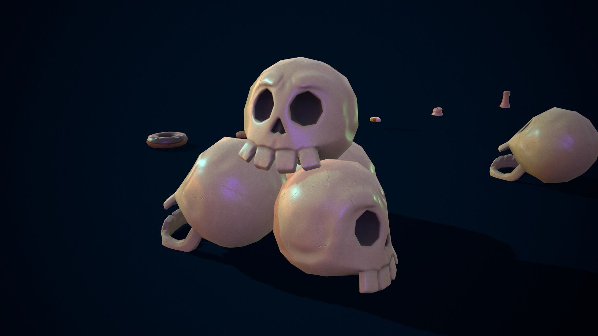 Spooky Pack v4  Game-ready Halloween Assets Low-poly 3D model_12
