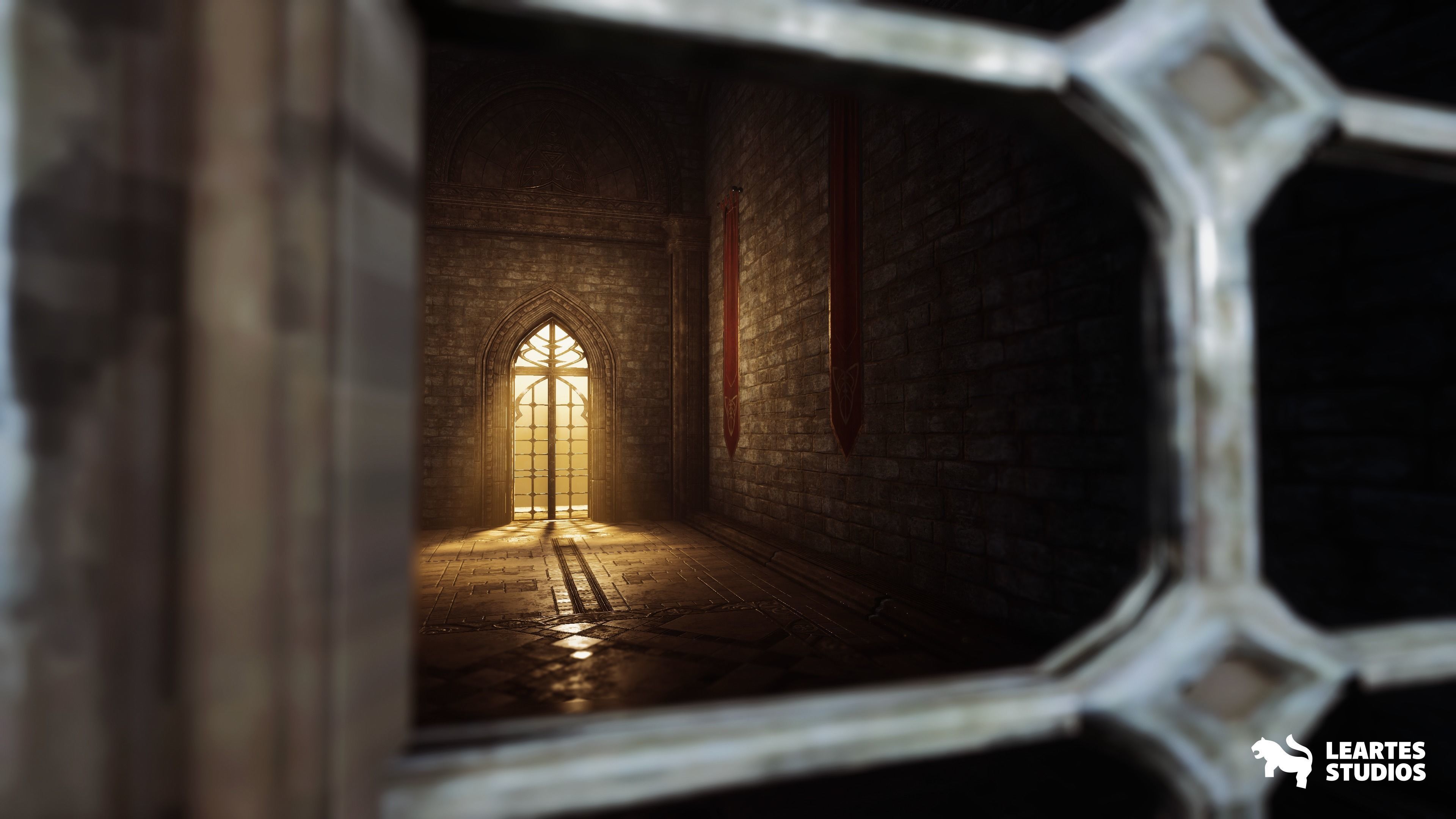 Ancient Cathedral Environment Low-poly 3D model_14