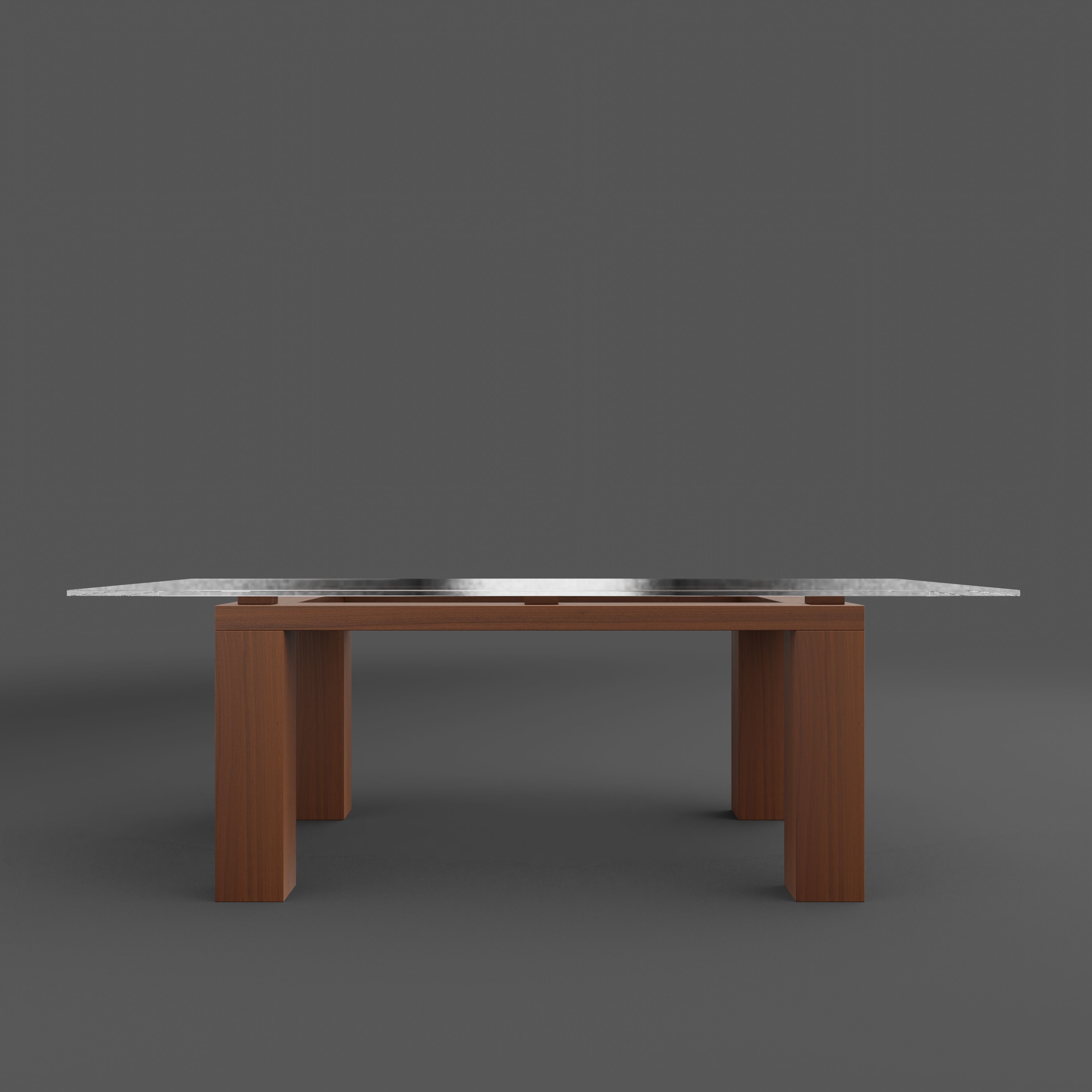 Dinning Table BD01  Low-poly 3D model_1