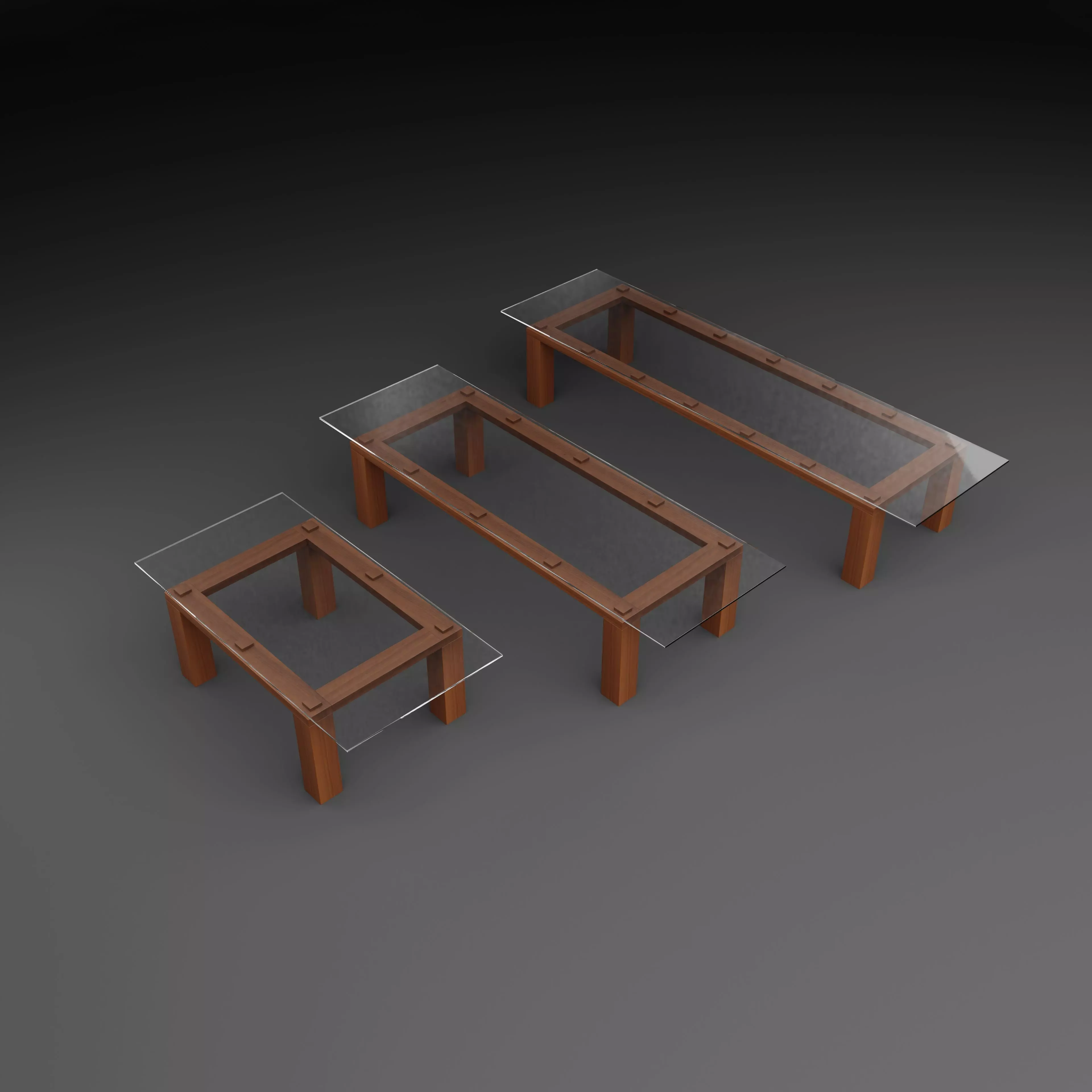 Dinning Table BD01  Low-poly 3D model_0