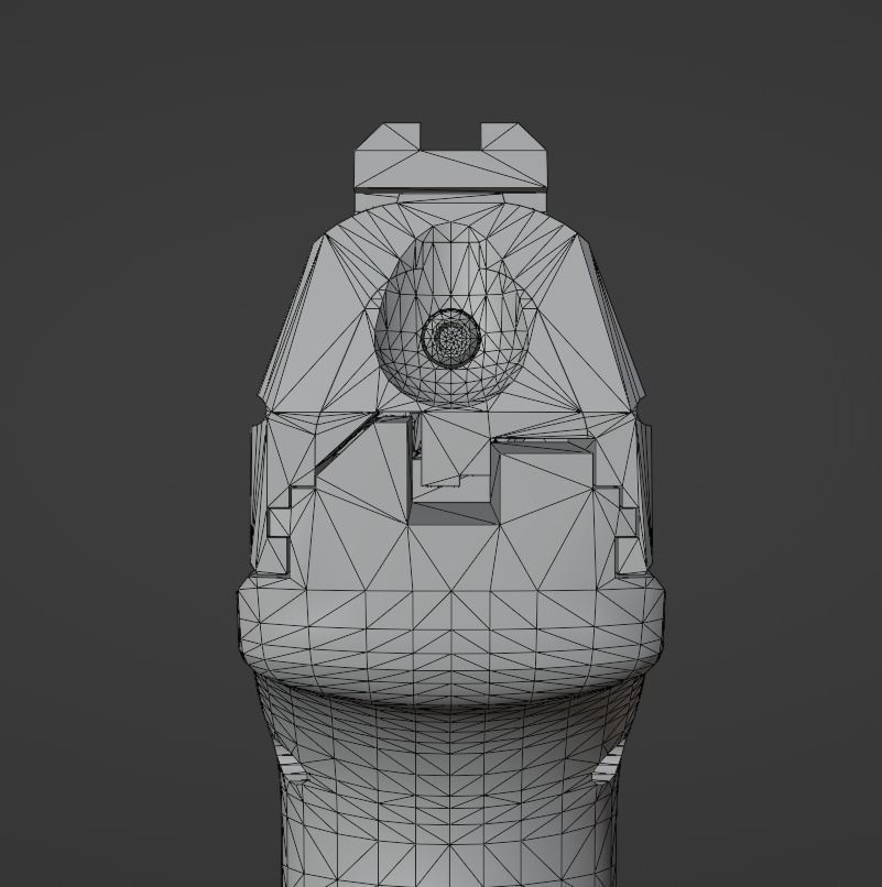 Game Ready Walther P99 handgun Low-poly 3D model_22