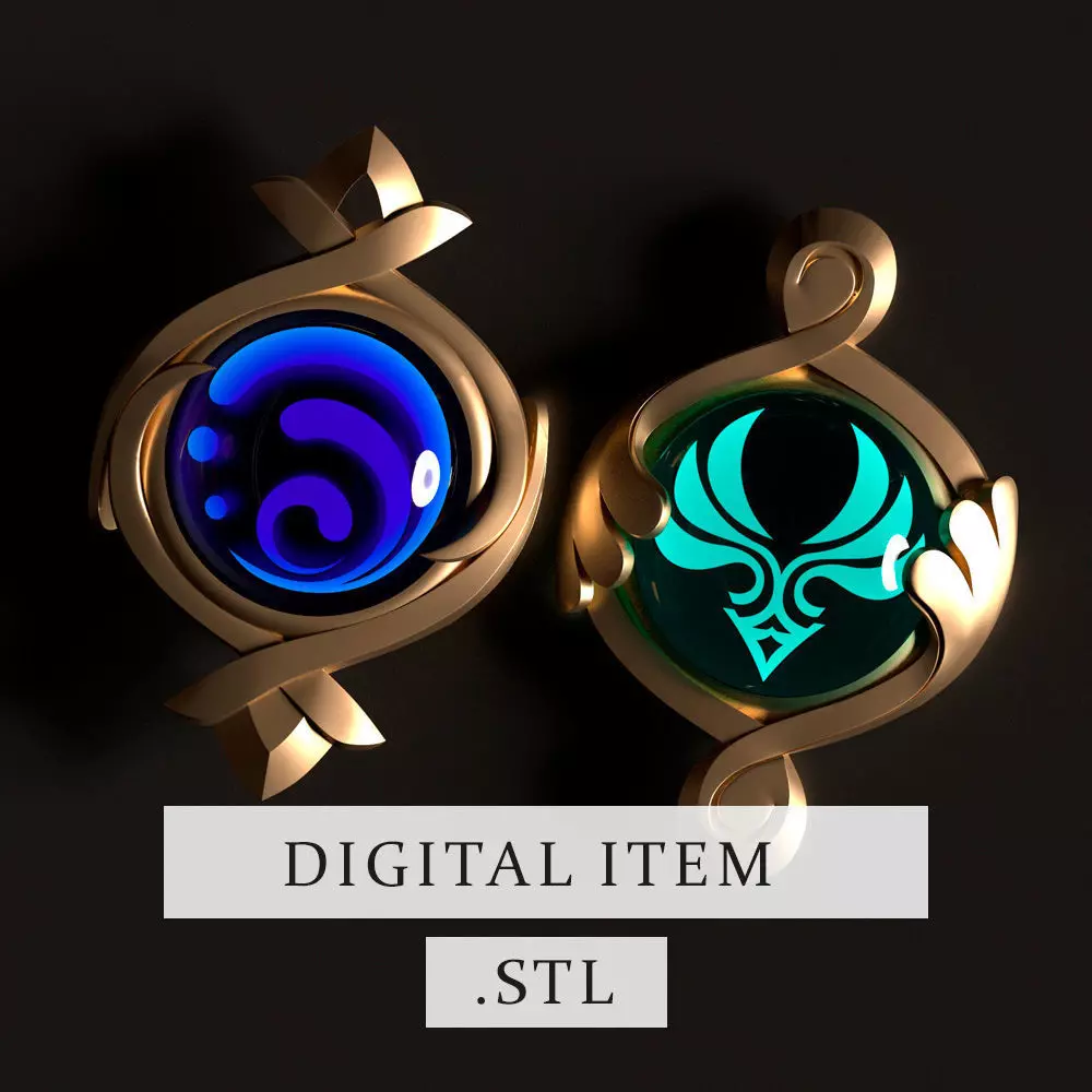 Genshin Impact - Fontain Vision - 3d file stl 3D print model 3D print model_0