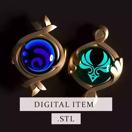 Genshin Impact - Fontain Vision - 3d file stl 3D print model 3D print model