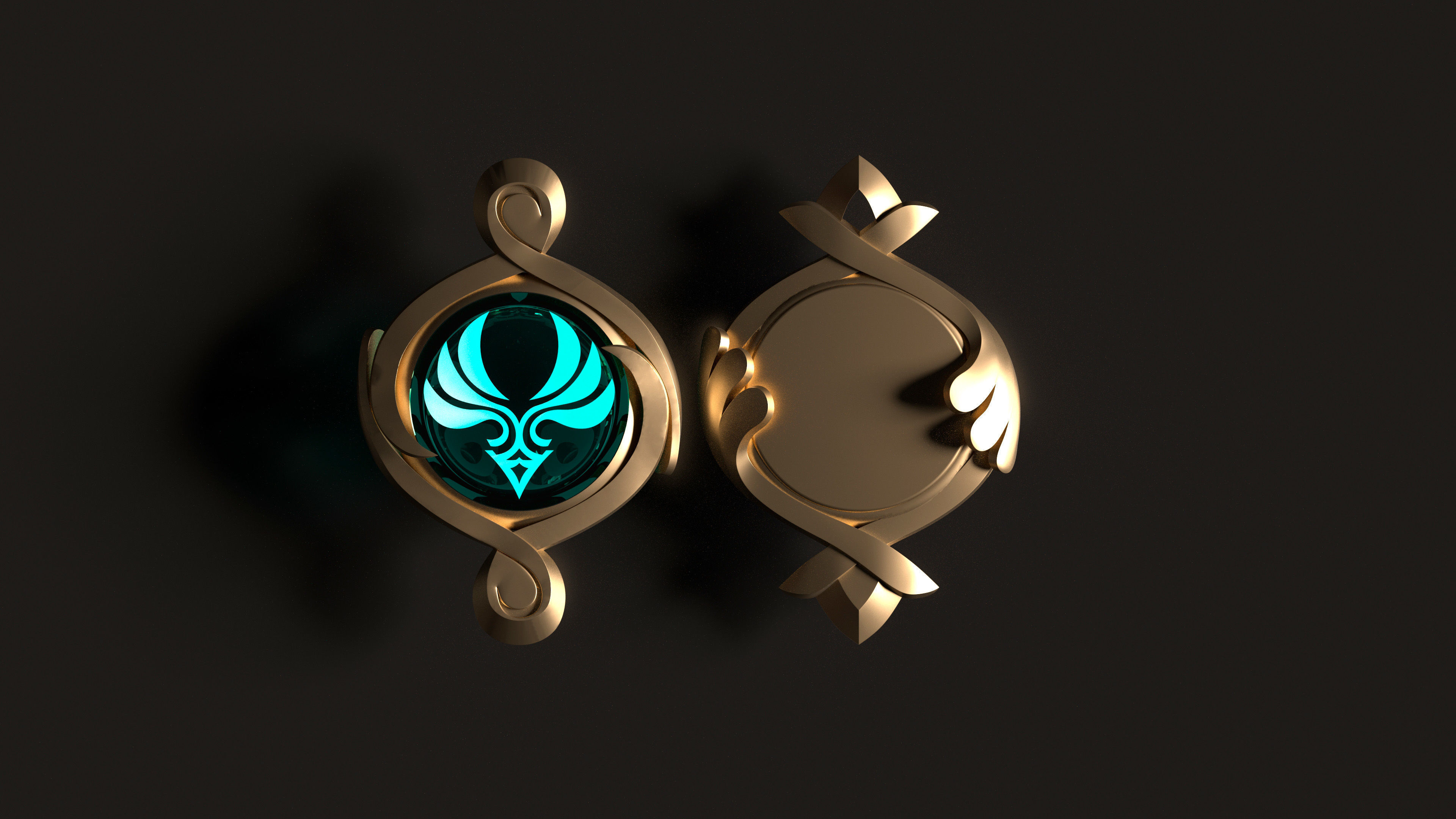 Genshin Impact - Fontain Vision - 3d file stl 3D print model 3D print model_3