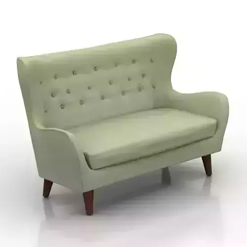 Contemporary Comfort 3D Sofa Model  Fit in Interior environment