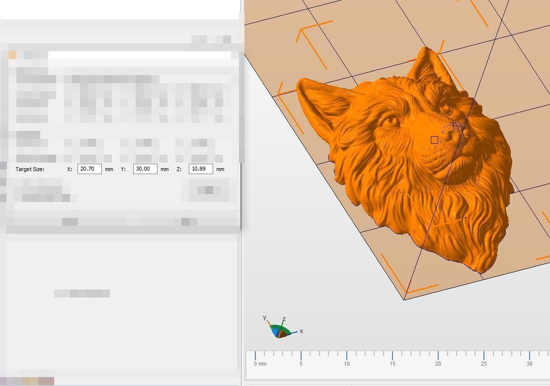 Wolf grim head  3D print model_20