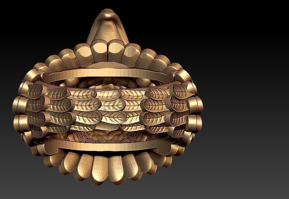 Eagle Ring 3D print model_5