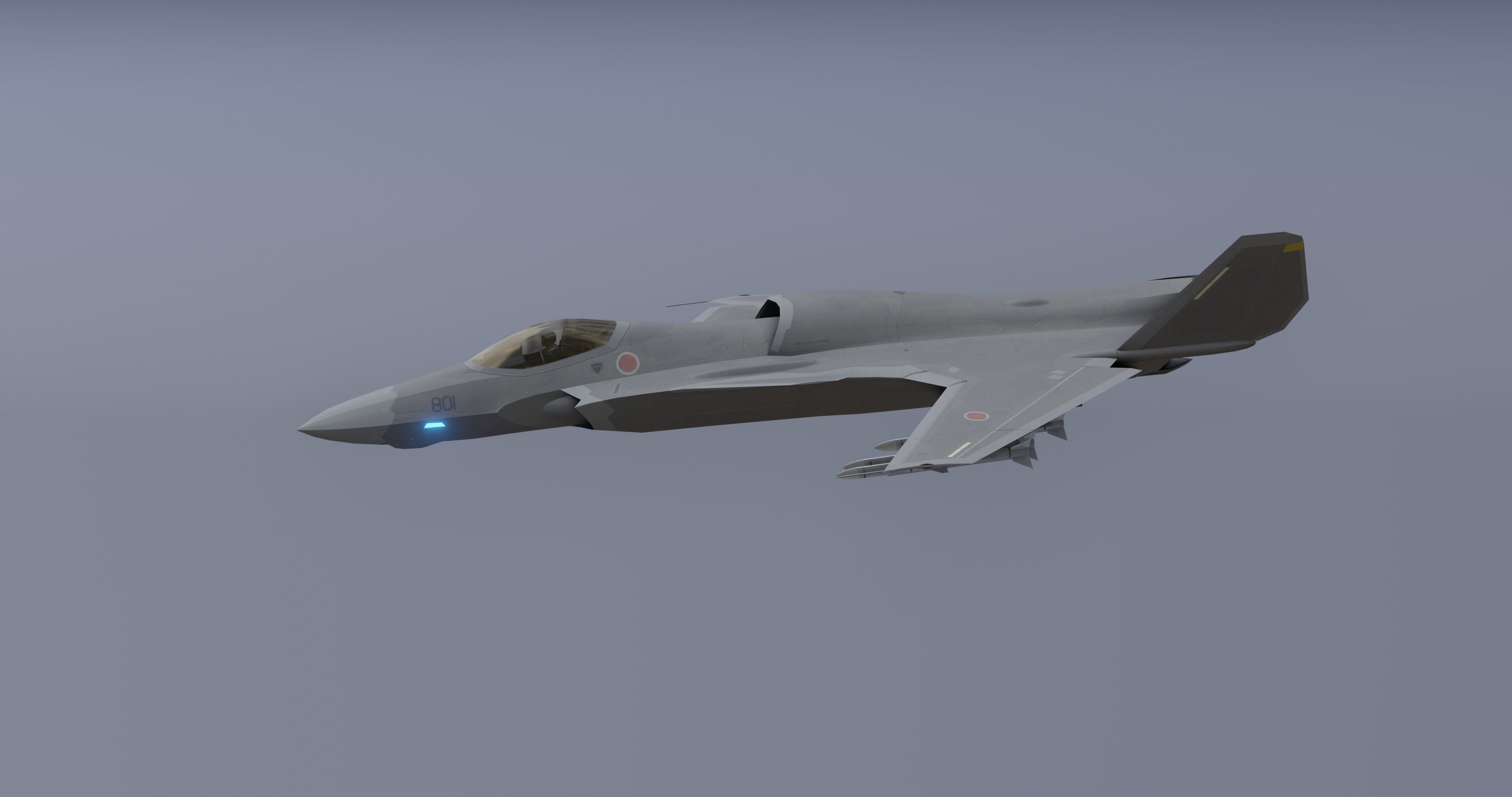 3D model Futuristic Fighter Jet 2099 VR / AR / low-poly | CGTrader