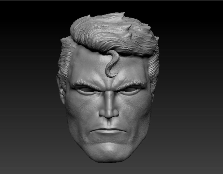 Jim Lee Superman head sculpt for figure 3D print model_1
