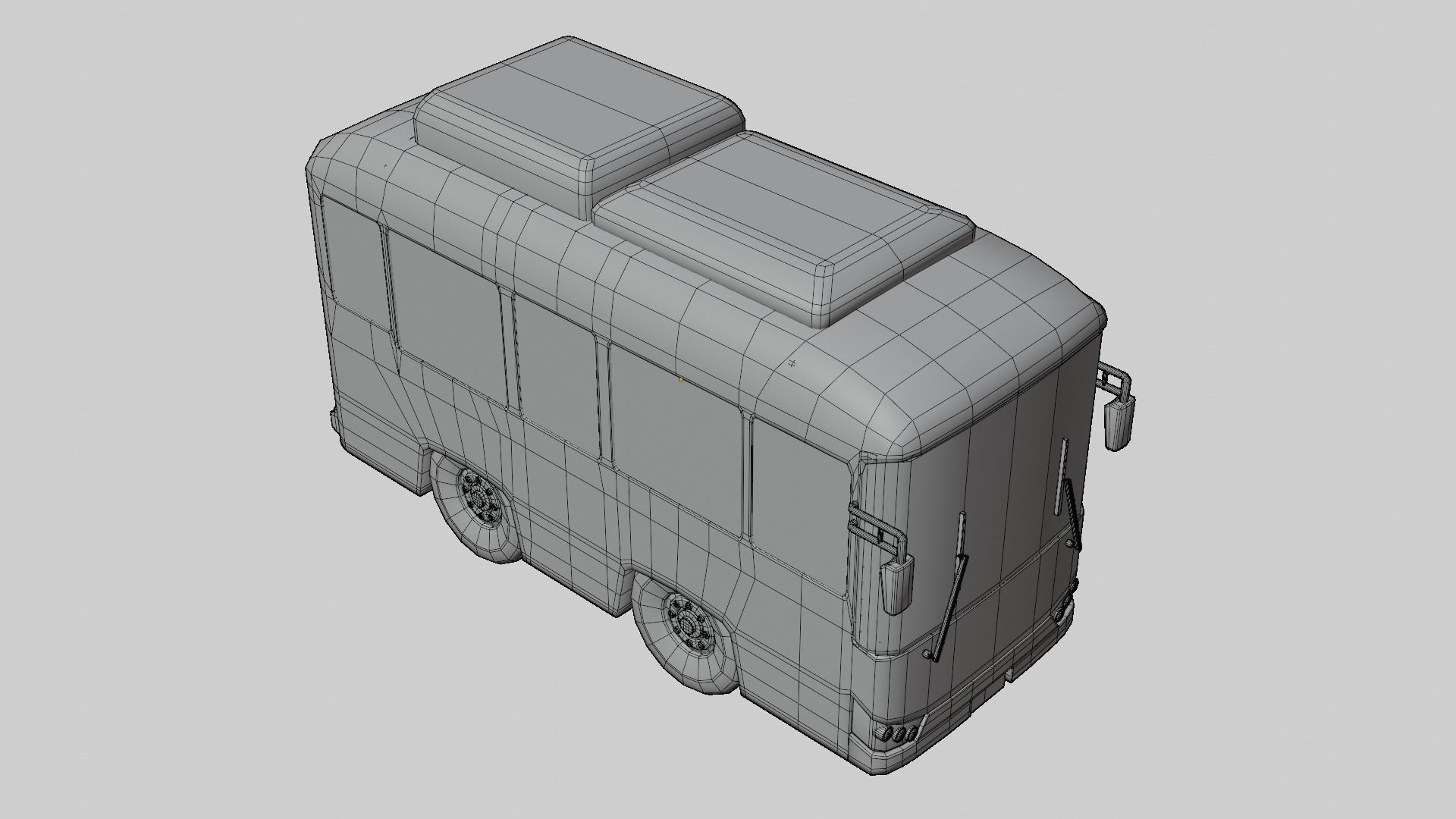 Thai NGV Bus Cartoon 3D model 3D model_14