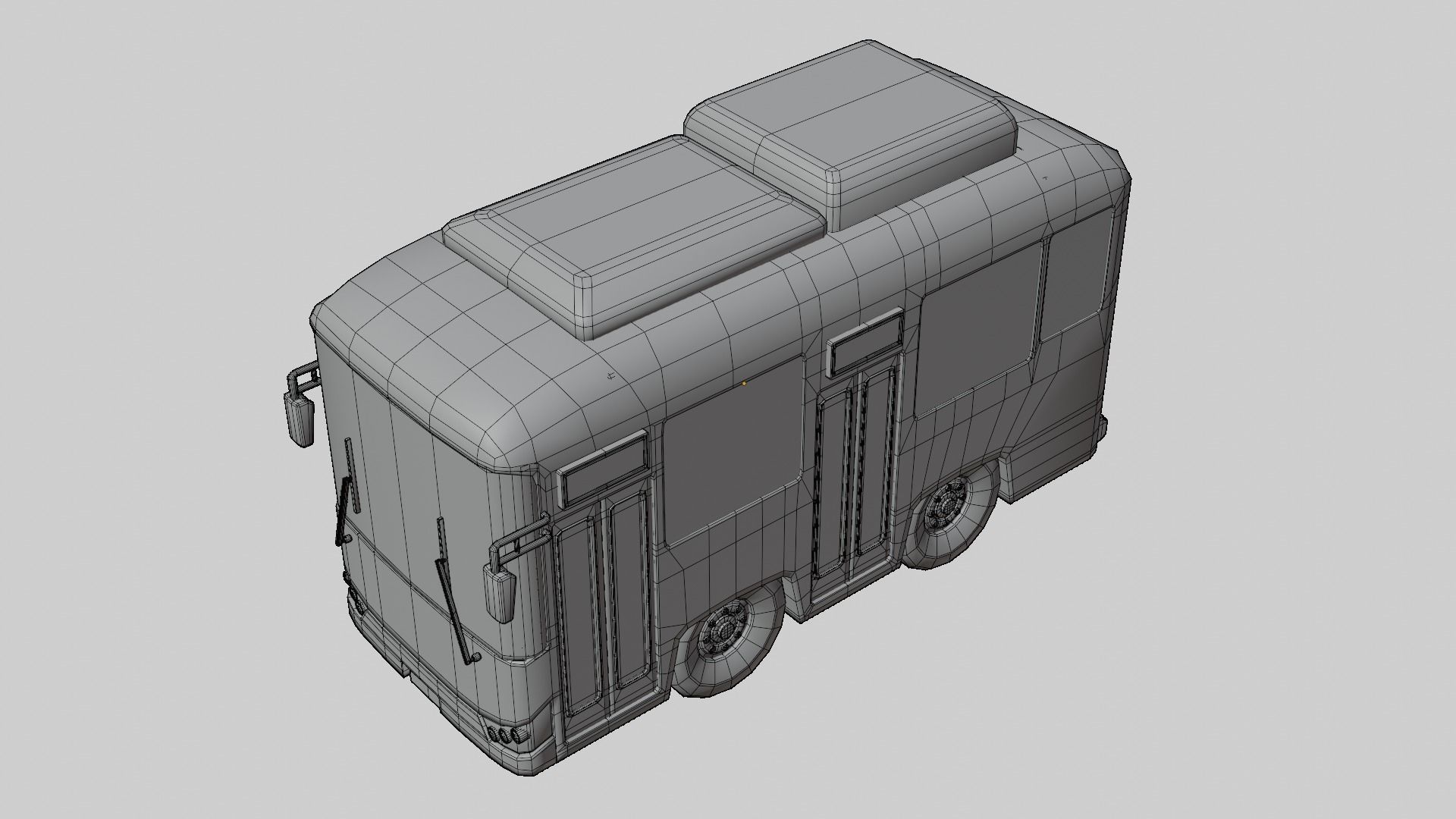 Thai NGV Bus Cartoon 3D model 3D model_11