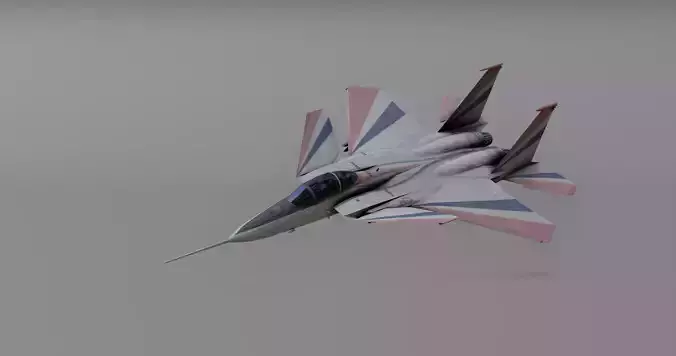 F 15 S - Fighter Jet Low-poly 3D model